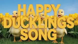 Happy Ducks Marching | English Nursery Rhyme for Children Learning Animal Sounds and Movements