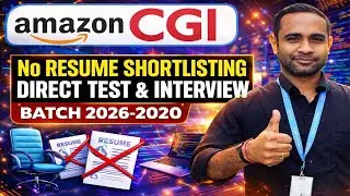 Amazon, CGI, Capheid Biggest Hiring | No Resume Shortlisting | Batch 2026-2020
