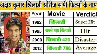 Akshay Kumar Khiladi Series All Movie Box Office Collection Analysis || Akshay Kumar Khiladi Movies.
