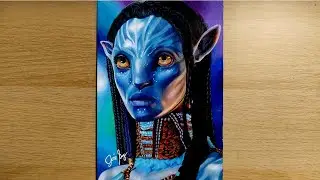 Drawing Timelapse Neytiri of Avatar