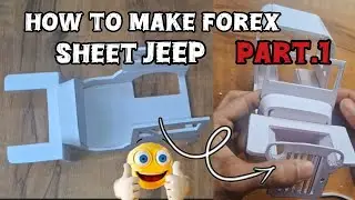 How to make forex sheet Miniature jeep#forex sheet #video#craft#art#diy