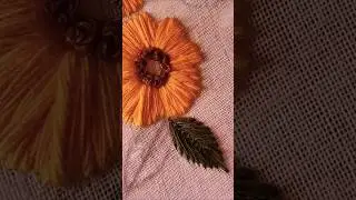 easy leaf 🌿 making tutorial | leaf embroidery 🧵#embroidery #trending #viral #latest #leaf