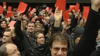 Protests in Prague on anniversary of the Velvet Revolution