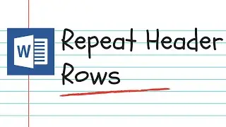 Repeat Header Rows In Word Table