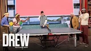 Drew Barrymore & Sunny Anderson vs Kevin James & 'Solo Mio''s Jonathan Roumie in Ping Pong Challenge