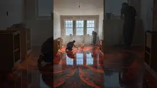 Kitchen Makeover: Lava Epoxy Floor