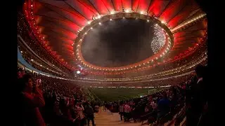 Wanda Metropolitano fireworks | Atletico Madrid stadium inauguration in 2017