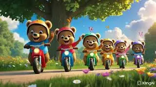Cutest Bear Bike Parade #countingsong #kidssongs #kidssong 