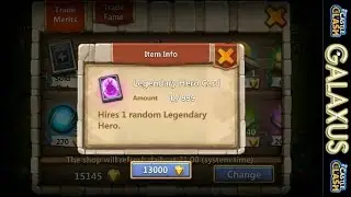 Castle Clash-(Incredible Luck)Rolling 3 Legends with 1200 gems plus an LHC for Skull Knight!!!