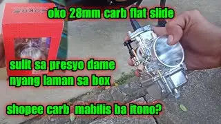 Oko 28mm flat slide [ shopee carb ] install and tunning carb to raider 150 | ka smot motoph |
