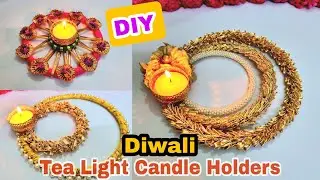 3  Easy DIY Diwali Decorations /  Diwali Decoration Ideas - DIY Tealight candle holders #diwali2022