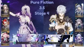 Pure Fiction | E0 Castorice & E0 Phainon | 3 Stars | Honkai: Star Rail 3.5 (F2P) | Stage 4