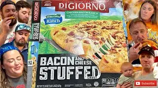 DiGiorno - Chicken Bacon Ranch (Hidden Valley) - BACON AND CHEESE STUFFED CRUST - Taste Test/Review!