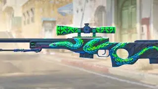 GREEN SCOPE AWP LOOK INSANE IN CS2🔥🔥- AWP ATHERIS WITH 5x IMPERIAL ESPORTS GLITTER STICKER CS2
