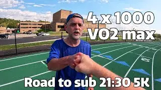 Тренировка в субботу | 4 x 1000 повторений VO2 max | Путь к сабмиту 21:30 5 км