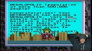 I DID IT. 500k Pop on SimCity (SNES). That Mario Statue is mine!