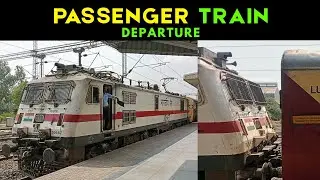 Lallaguda WAP-7 With Passenger Train Departure || 📍 Ramagundam  ||