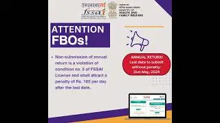 Annual returns for FY2023-24 must be submitted by May 31,2024, to avoid penalty.
