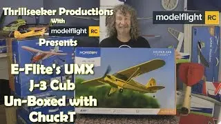E Flite UMX J 3 Cub Un Boxing with ChuckT