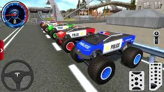 Impossible Monster Truck Mega Ramp #1! Police Chase Off-Road Madness (Android Gameplay)