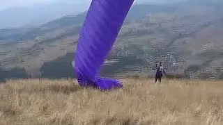 crash compilation, bad take off, amateur paraglider Acidente de Parapente