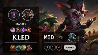 Kled Mid vs Ekko - NA Master Patch 11.22