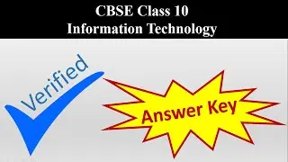 ✔️[Verified] IT 402 Answer Key CBSE Class 10 2021-22: Information Technology Term 1 CBSE Board Exam