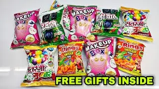 Makeup Box Snacks, Rings Free Gifts Inside, Ghadi Wala Snacks, Balloons, Makeup Kit Snack Free Gifts