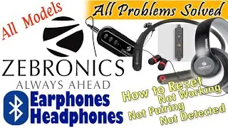 zebronics headphones not working | zebronics bluetooth earphones not connecting, Not Pairing, Reset