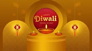 Diwali Banner Design In Corel Draw | Festival Poster Making | Diwali Background Design