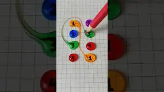 color cute water drop💫🟠🔵🟢🔴 #art #line #games #shorts