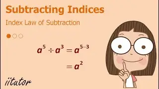 💯 Algebraic Simplification by Index Law of Subtraction