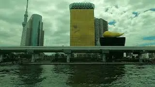 Relaxing Water Bus Ride from Asakusa to Odaiba | 4K ASMR | Tokyo Silent Explorer