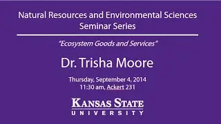 Ecosystem Goods and Services - NRES Seminar Series