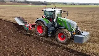 Fendt 828 Vario and BRAND NEW Kverneland 6 Furrow Plough!