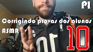 Corrigindo provas - ASMR #asmr #test #asmrsounds