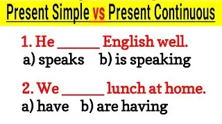 Present Simple vs Present Continuous | 35 Questions Practice Quiz 📘 💯
