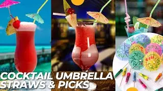 Party Umbrella Straws & Picks | Cocktail Umbrellas | Product Overview | Cocktail Umbrella Straw