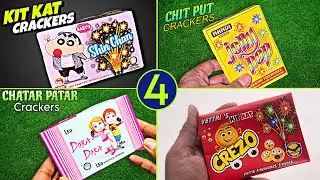 4 Different Companies Chit Put Cracker Testing &bull;  Crackers Testing Video 2025 &bull; Suraj Ke Experiment