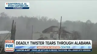 Storm Chaser On Alabama Tornado Destruction