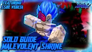 Malevolent Shrine Raid Solo Guide featuring SSBE Vegeta | All Star Tower Defense