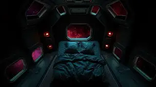 Starship Sleeping Quarters | Sleep Sounds Pink Noise with Deep Bass 10 Hours