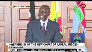 Ruto Presides Over the Swearing-In of 15 New Court of Appeal Judges (Full Speech)