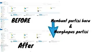 Cara membagi partisi baru dan menghapus partisi hardisk pada Windows 10
