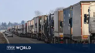 Belarus bans Polish and Lithuanian trucks, stranding thousands at border | Midday Report