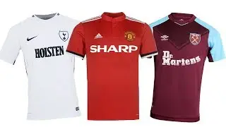 2017/18 Premier League Shirts With Classic Sponsors