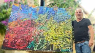 Supersplat &ndash; Abstract Expressionist Painting by Nav Unger (2025)