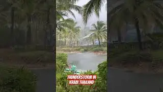 Thunderstorm in Ao Nang Krabi Thailand. @ASMR