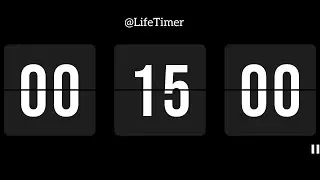 15 Minutes Filp Countdown ⌛Ticking Timer for Workout 🏋️🤸🏃| @LifeTimer #15minutes #countdowntimer