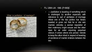 How to write a suit for jactitation of marriage.